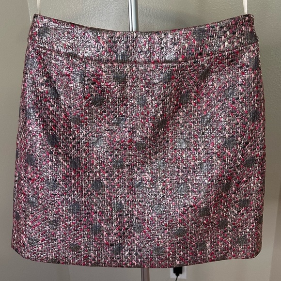 Kate Spade Glitter Tweed Pink and Gray Skirt– Size 6 "skirt the rules" - Picture 1 of 5